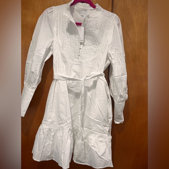 NWT Sugarlips White Long-Sleeve Dress - Picture 6 of 8